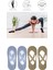4 Adet Bayan Kaydırmaz Tabanlı Yoga Pilates Fitness Dans ve Spor Çorabı 3