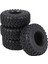 8 Adet 118MM 2.2 Kauçuk Lastikler Tekerlek Lastikleri 1/10 Rc Paletli Araba Eksenel Wraith SCX10 Capra Trx4 Trx6 D90 (Yurt Dışından) 4