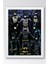 Batman Çerçeveli Tablo - Batman Tüm Karakterler Çizgi Roman Tasarımlı Poster Tablo 1