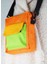 3 Renk Crossbody Çanta - Turuncu / Cırtlı 2