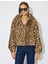 5Wak20307Ew 1D0 Deve Tuyu Desenli Kadın Outerwear Ceket 3