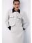 1549-6525 Taş Kadın Kontrast Kısa Tüvit Ceket 5