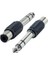 6.3 mm Stereo Erkek - 1 Tos Dişi Çevirici Jack 1