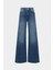 AÇELYAOKCU High Waist Wed Leg Mid Blue Extra Geniş Paça Jean 1