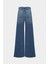 AÇELYAOKCU High Waist Wed Leg Mid Blue Extra Geniş Paça Jean 3