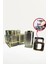 6 Parça Kare Vakum Kapaklı Cam Baharatlık Seti ve Metal Stant, Baharat Takımı 6’li Set 2