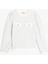 Uzun Kollu Düğme Detaylı Bisiklet Yaka Çizgili Sweatshirt 1