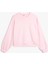 Üç Iplik Bisiklet Yaka Uzun Kollu Oversize Sweatshirt 1