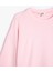 Üç Iplik Bisiklet Yaka Uzun Kollu Oversize Sweatshirt 3