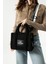 Kolon Askılı The Tote Modern Siyah Peluş Kadın Çantası 1