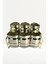 6 Parça Üçgen Vakum Kapaklı Cam Baharatlık Seti ve Metal Stant, Baharat Takımı 6’li Set 4