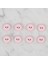 Crafts Pembe 8 Li Kalp Düğme - 472 4
