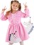 Simli Unicorn Kız Çocuk Pembe Elbise 1