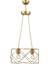 Nisa Luce Zambak 2'li Sıralı Avize - Eskitme - 75X50X50 cm 1