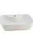 Lucida Oval Beyaz Delikli Lavabo 55 cm A002561H 1