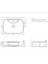 Lucida Oval Beyaz Delikli Lavabo 55 cm A002561H 2