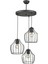 Nisa Luce Burgaz 3'lü Avize - Siyah - 85X30X30 cm 2