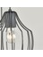 Nisa Luce Burgaz 3'lü Avize - Siyah - 85X30X30 cm 4