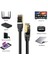 Cat 7 Ethernet Kablosu 10 Gigabit/s 600 Mhz Premium Metal Zırhlı RJ45 Konnektör 3