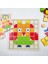 Ahşap Mozaik Yapboz Montessori Puzzle Dikkat ve Zeka Geliştirme Oyunu (20 Oyun Kartı) 4