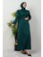 Sahra Tesettür Elbise Yeşil 3