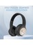 Akz-06 Karikatür Hayvan Katlanabilir Kulak Üstü Bluetooth Kulaklık Düşük Gecikme Oyun Kulaklığı-Siyah (Yurt Dışından) 2