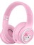 Akz-06 Karikatür Hayvan Katlanabilir Kulak Üstü Bluetooth Kulaklık Düşük Gecikme Oyun Kulaklığı-Pembe (Yurt Dışından) 1