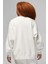 Jordan Flight Fleece Crew Oversize Kadın Geniş Kalıp Sweatshirt Beyaz 2