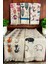 5'li Saçaklı Pamuklu 40x60 cm Pamuk Baskılı Havlu Seti El Yüz Mutfak Havlusu Yumuşak Desenli Su Emici Set 1