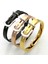 6mm Genişlik Gül Altın Ünlü Moda Takı Bileklik Unisex Womenerkek Takı 4 Renk Altın Renk Yuvarlak Trendy Kemer Bilezik Bilezik (Yurt Dışından) 4