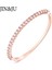 1 Adet Gül Altın--3 Jınju Lüks Altın Renk Charm Bilezikler Kadınlar Için Bakır Kübik Zirkonya Manşet Braclet Femme Dubai Moda Takı (Yurt Dışından) 1