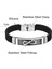 17CM Tarzı Mavi Beyaz Çinko Kaplama Lovers' Forever 8 Infinity Bilezikler Siyah Altın Paslanmaz Çelik Takı Kadın Erkek Silikon Kauçuk Bileklik Kemer Aksesuarı (Yurt Dışından) 4