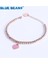 Altın-Pembe 316L Paslanmaz Çelik Kalp Kadınlar Için Bracelerbracelet Tiff Boncuk Zincir Aşk Kolye Altın Gümüş Renk Bildirimi Takı (Yurt Dışından) 1