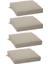 Güneşe Dayanıklı Coton Kumaş Bahçe Balkon Minderi 50 x 50 x 8 cm 4 Adet 2