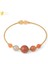 Yanyuan Yeşim Csja Doğal Kristal Bilezik Tel Sarma Yuvarlak Taş Antik Altın Renk Kadınlar Kızlar Için Manşet Bilezikler Trendy Takı Pulsera G564 (Yurt Dışından) 1
