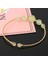 Yanyuan Yeşim Csja Doğal Kristal Bilezik Tel Sarma Yuvarlak Taş Antik Altın Renk Kadınlar Kızlar Için Manşet Bilezikler Trendy Takı Pulsera G564 (Yurt Dışından) 3