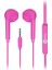 EH104 Kablolu 3.5mm Jacklı Kulak İçi Mikrofonlu Kulaklık Pembe 5