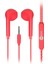 EH104 Kablolu 3.5mm Jacklı Kulak İçi Mikrofonlu Kulaklık Kırmızı 1