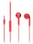 EH104 Kablolu 3.5mm Jacklı Kulak İçi Mikrofonlu Kulaklık Kırmızı 3