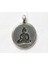 19CM Tarzı Gümüş Buda Mala Bileklikler Unisex Depresyon ve Anksiyete Rölyef Bileklikleri Yoga Lotus Bileklik Rutilated Buddha Charm Bileklik (Yurt Dışından) 1