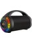 DS156 8.5W Kablosuz Bluetooth 5.0 RGB Aydınlatmalı TWS Stereo Boombox Taşınabilir Hoparlör Siyah 1