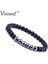 19CM Tarzı No.9 Boyutu Vintage Streç Bilezikler Erkekler Doğal Taş Boncuk Bilezik Sağlık Kadınlar Pulseira Takı Için Manyetik Hematit Bileklik Yok (Yurt Dışından) 1