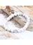 Sır Csja 8mm Mat Sır Yüksek Li Beyaz Howlite Şanslı Mücevher Taş Mala Boncuk Strand Bilezikler Meditasyon Erkekler & Kadınlar Takı P042 (Yurt Dışından) 4