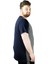 Mode Xl Erkek T Shirt Parçalı MD08 22134 Lacivert 3