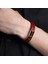 Iç Çevre 185MM Stili SY010G Mozo Moda Retro Erkekler Takı Örgülü Deri Kadın El Yapımı Yüksek Li Bilezik Trendy Paslanmaz Çelik Toka Bilek Bandı 010 (Yurt Dışından) 3