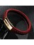 Iç Çevre 185MM Stili SY010G Mozo Moda Retro Erkekler Takı Örgülü Deri Kadın El Yapımı Yüksek Li Bilezik Trendy Paslanmaz Çelik Toka Bilek Bandı 010 (Yurt Dışından) 5