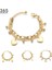Ben Çelik Yüksek Li Paslanmaz Çelik Kadın Kolye Bilezik Trendy Yuvarlak Inci Çok Katmanlı Link Zinciri Charm Pulseras Doğum Günü Hediyesi (Yurt Dışından) 2