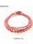 L21-23CM Stili Pas Kırmızısı Aızhcraft 17 Renk Çift Renkli Tibet Budist Aşk Şanslı Charm Bilezik ve Halhal Kadın Erkek Halat Takı Himalaya Hediye (Yurt Dışından) 1