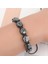 18-26CM Beadtales cm Ayarlanabilir Altıgen Kafatası Hematit Bilezik Erkekler Kadınlar Için Uçucu Yağlar Difüzör Doğal Taş Boncuk Zincir (Yurt Dışından) 2