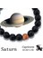 Ayarlanabilir Stil Uranüs 12 Takımyıldızı Güneş Sistemi Gezegen Bilezik Erkekler 8mm Doğal Taş Hematit Çakra Bilezikler Kadınlar Charm Çift Takı Hediyeler (Yurt Dışından) 4